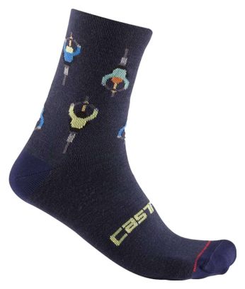 Chaussettes Castelli Aperitivo 15 Gris Foncé