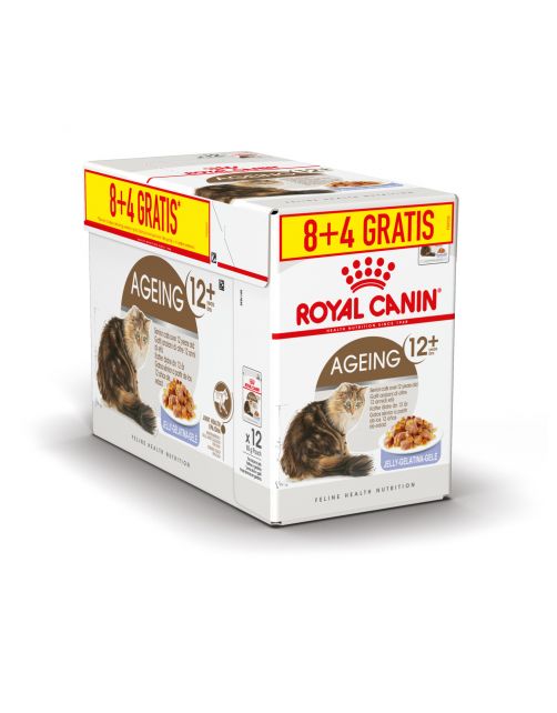 Royal Canin Ageing 12+  In Gravy 8+4 Gratis - Kattenvoer - 85 g Bonuspack