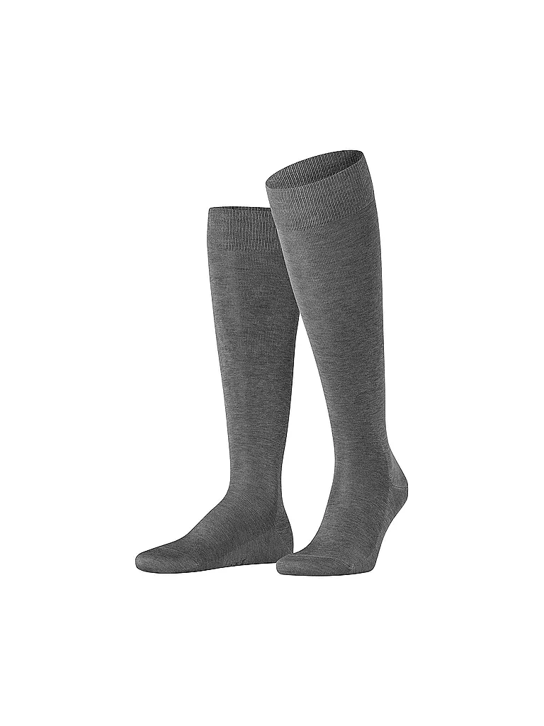 FALKE Kniestrümpfe TIAGO steel melange grau