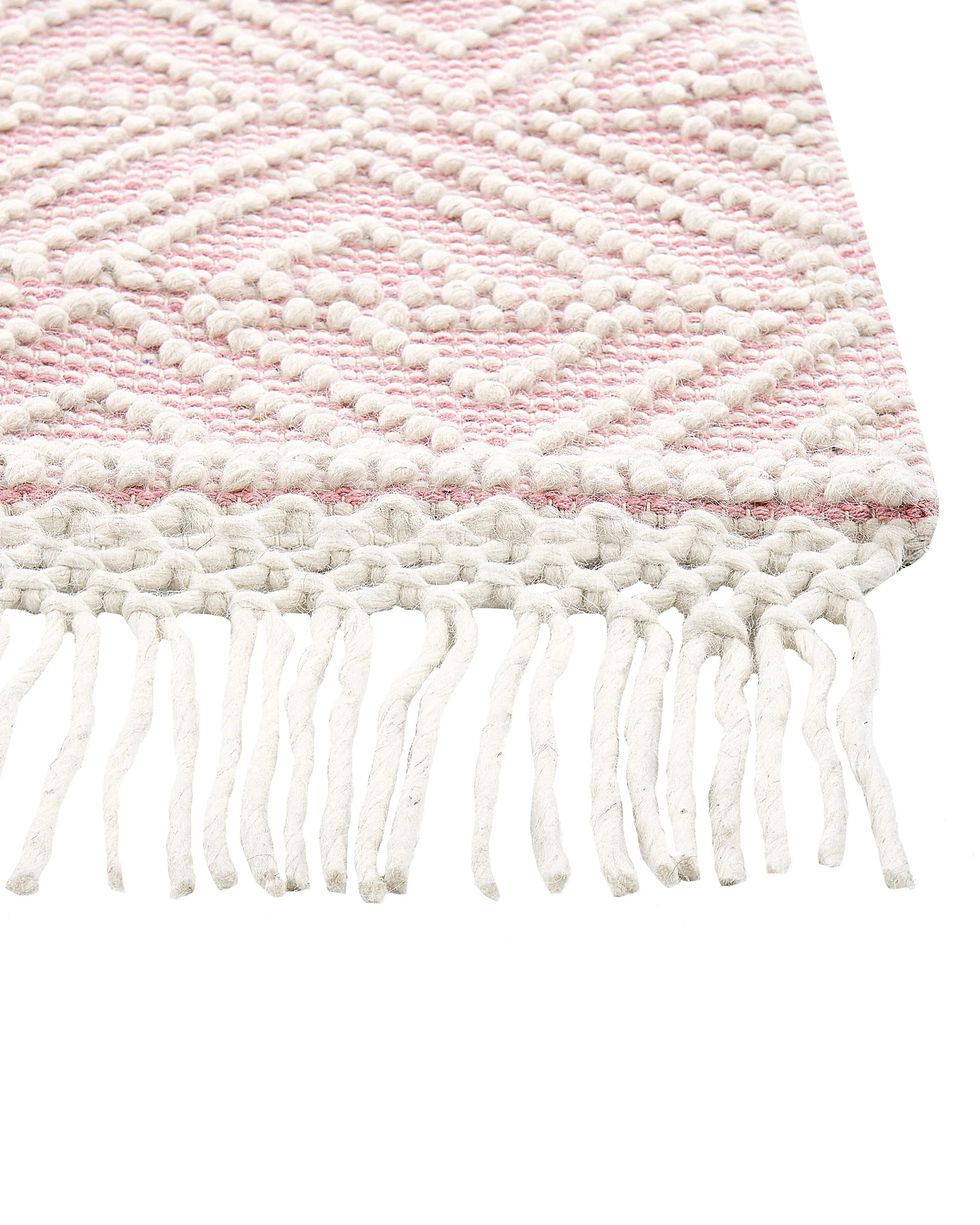 Vloerkleed ADANA Roze 200 x 300 cm Wol