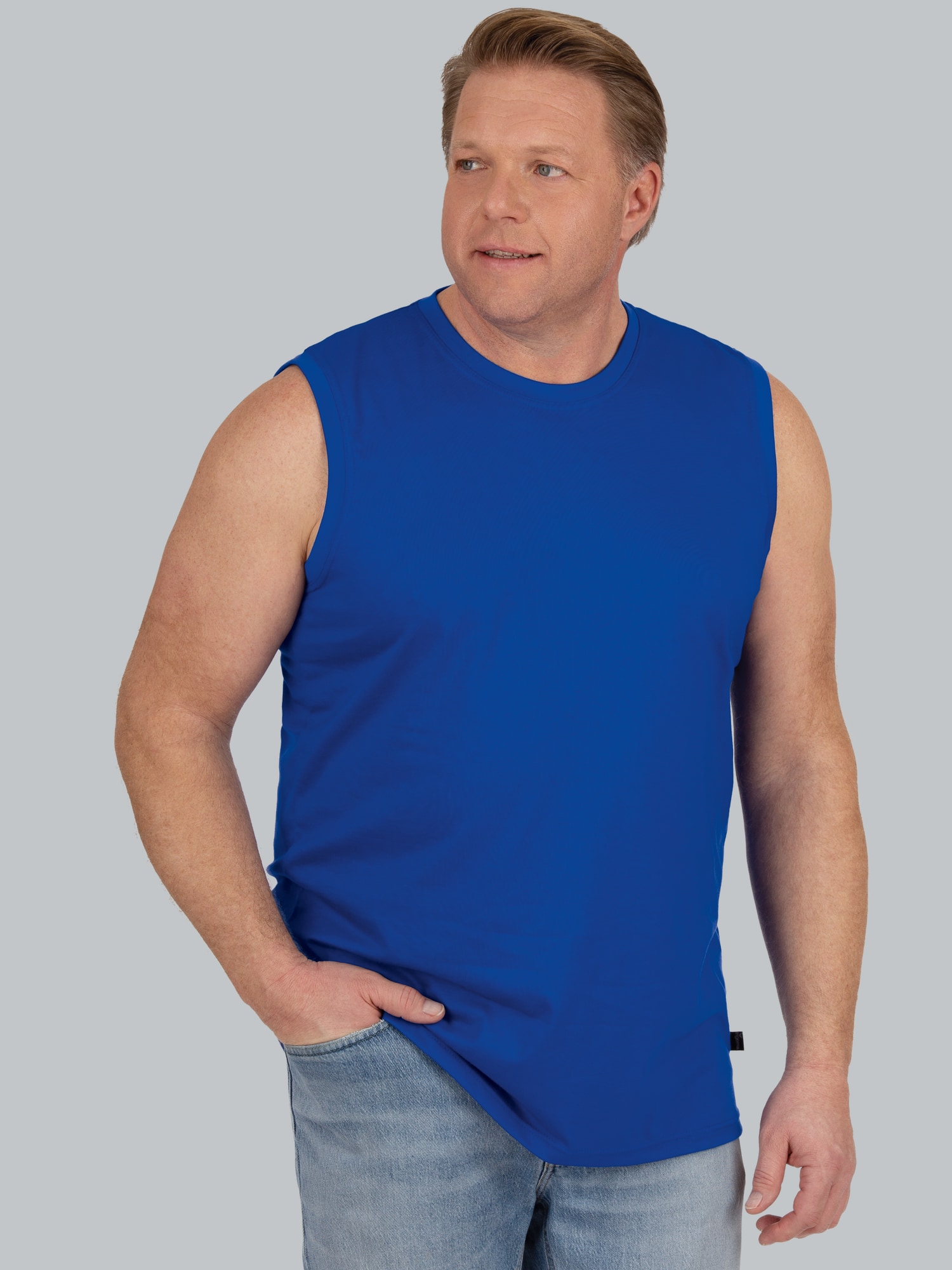 Trägershirt aus Single-Jersey Royal