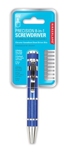 PRECISION 8-IN-1 SCREWDRIVER ASSORTED (CD34-A) Assorted