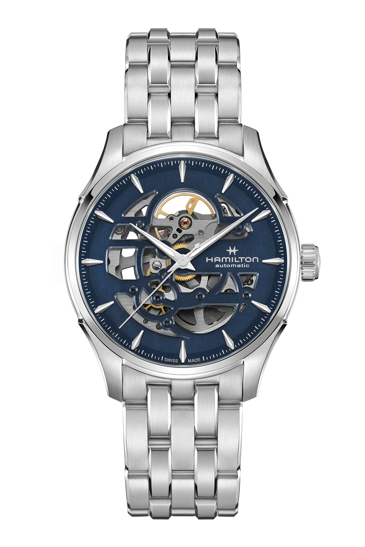 Hamilton Jazzmaster Skeleton Auto Silber H42535141