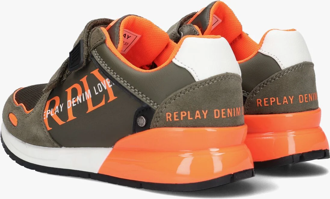 REPLAY groene replay lage sneakers shoot jr-2