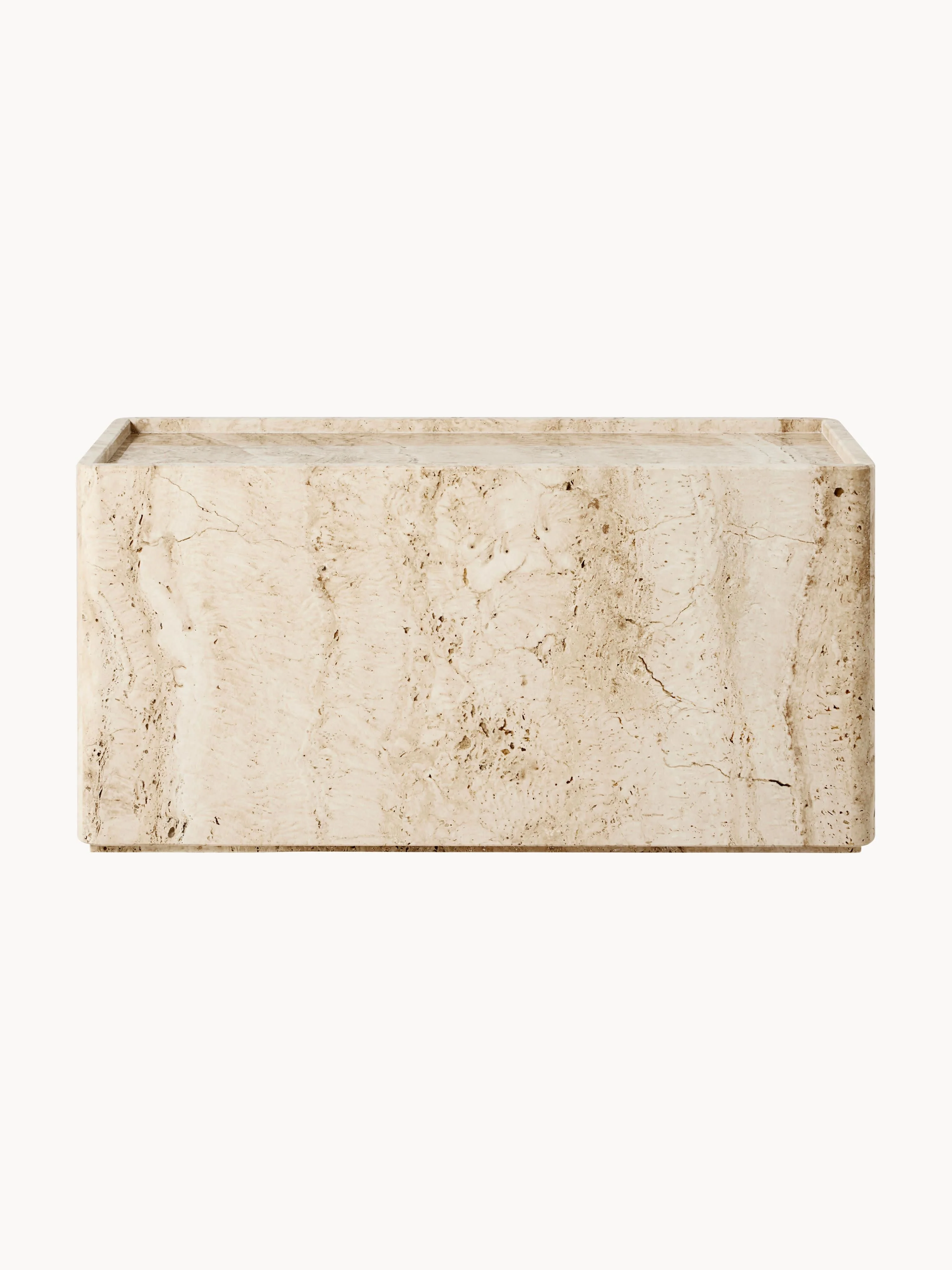 Travertin bijzettafel Pietra