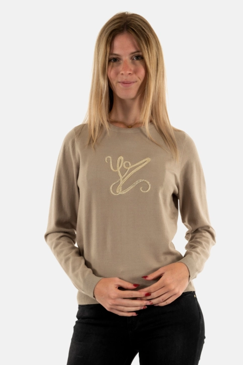 Pull hiver yes zee m074 id00 0268 beige scuro
