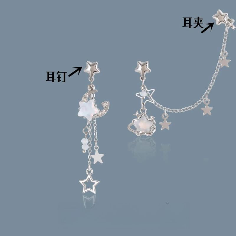 Hansha - Stervormige oorbel / oormanchet / set