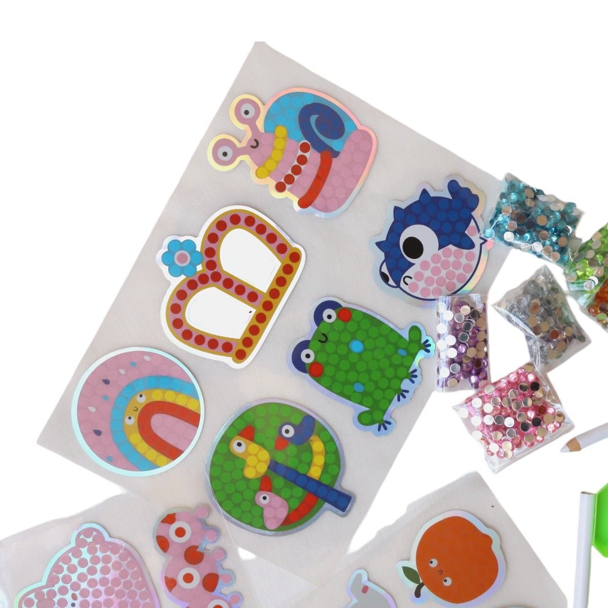 Kit diamants et stickers à customiser Mercredi et Patati