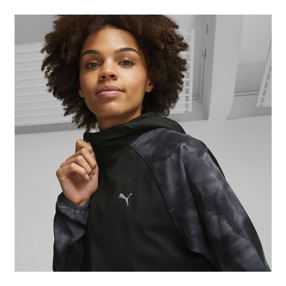 Puma RUN FAV AOP WV - Veste Femme puma black/aop
