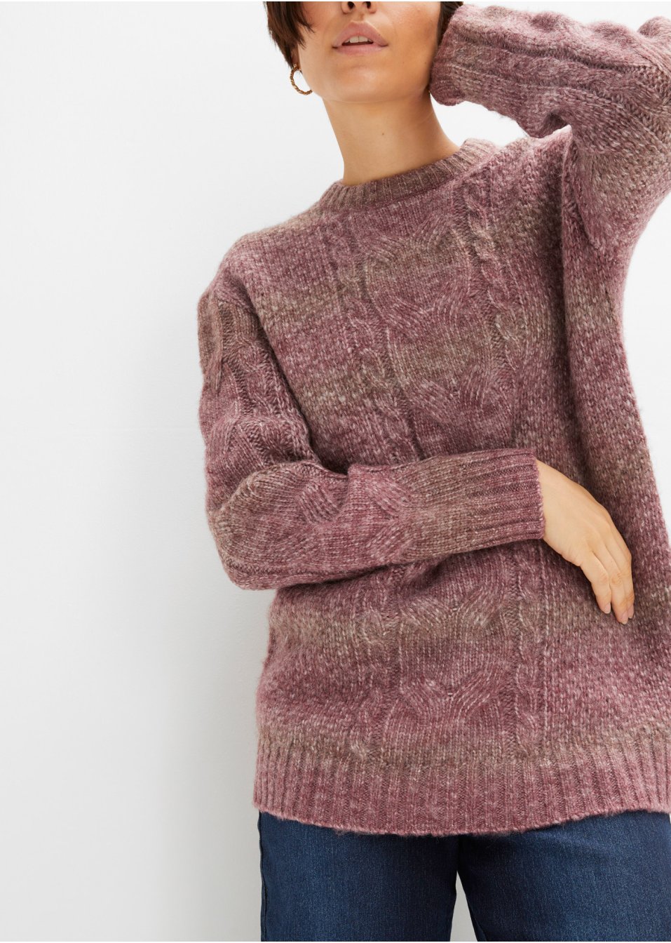 Pull avec effet chiné