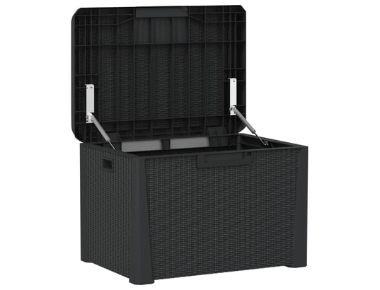 VIDAXL - Coffre Boîte de rangement jardin coussin de siège anthracite 125 l...