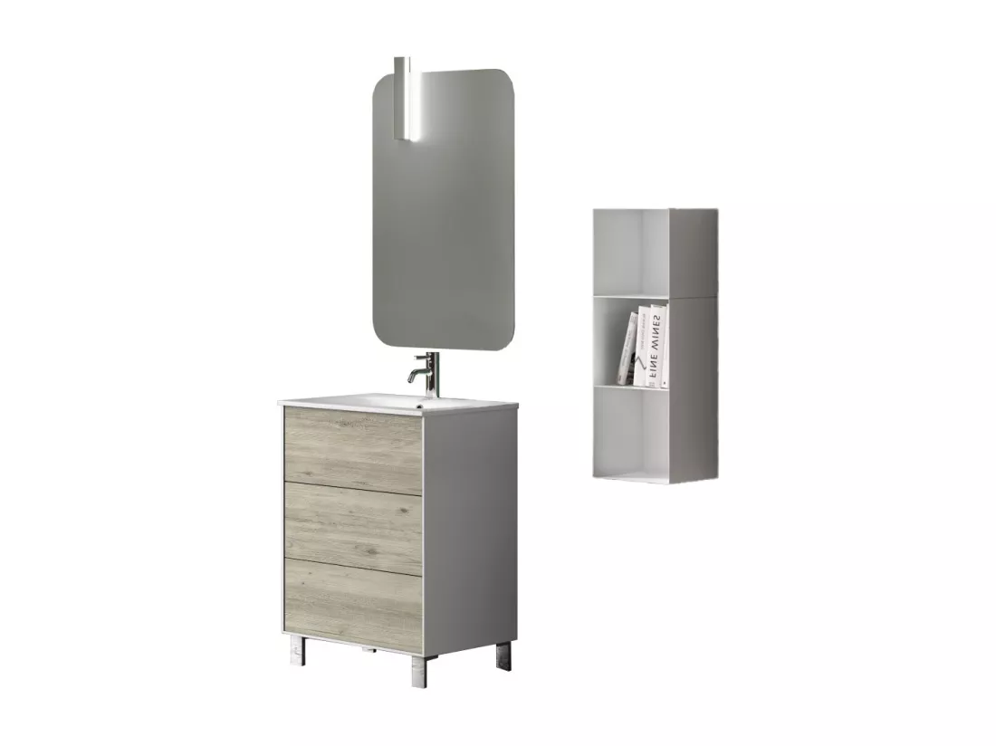 Ensemble de salle de bain 4 pièces IGEA pin arctique