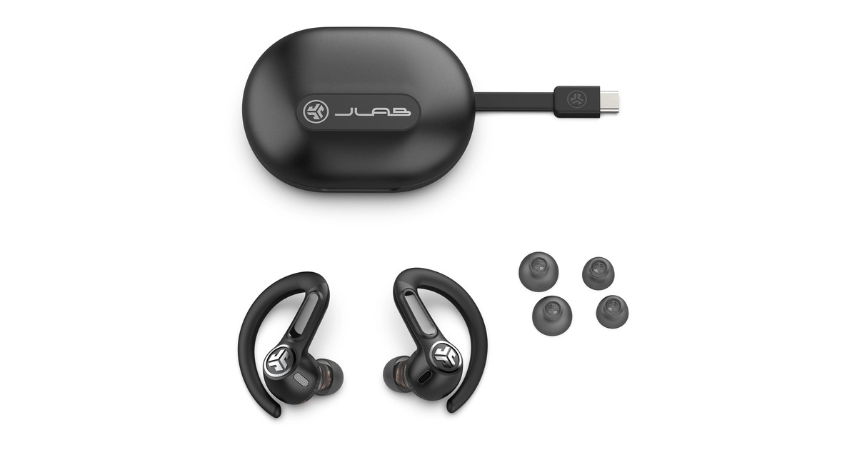 JLabEpic Sport ANC 3 earbuds  (Zwart, Bluetooth 5.3)