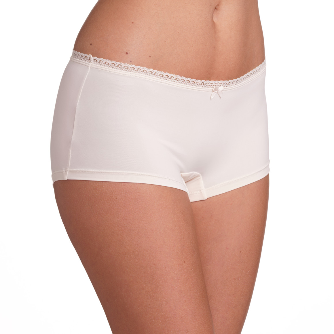 Gina Benotti 3 Damen Shorts mit Spitzenbund beige / creme / schwarz
