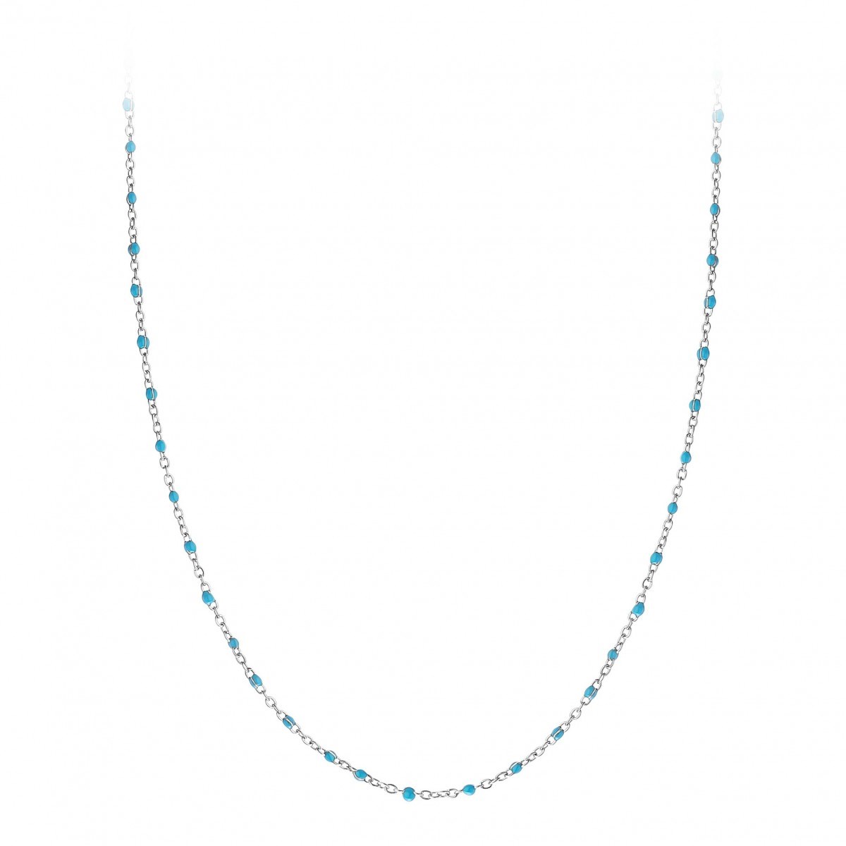 Collier perles bleues par SC Bohème