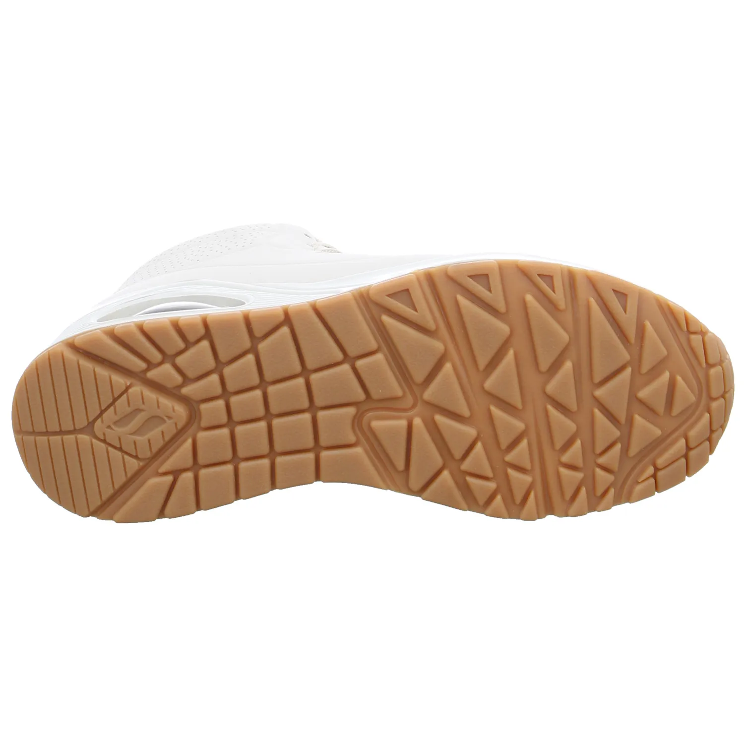 SKECHERS Mid Cut Sneaker Offwhite Lederimitat