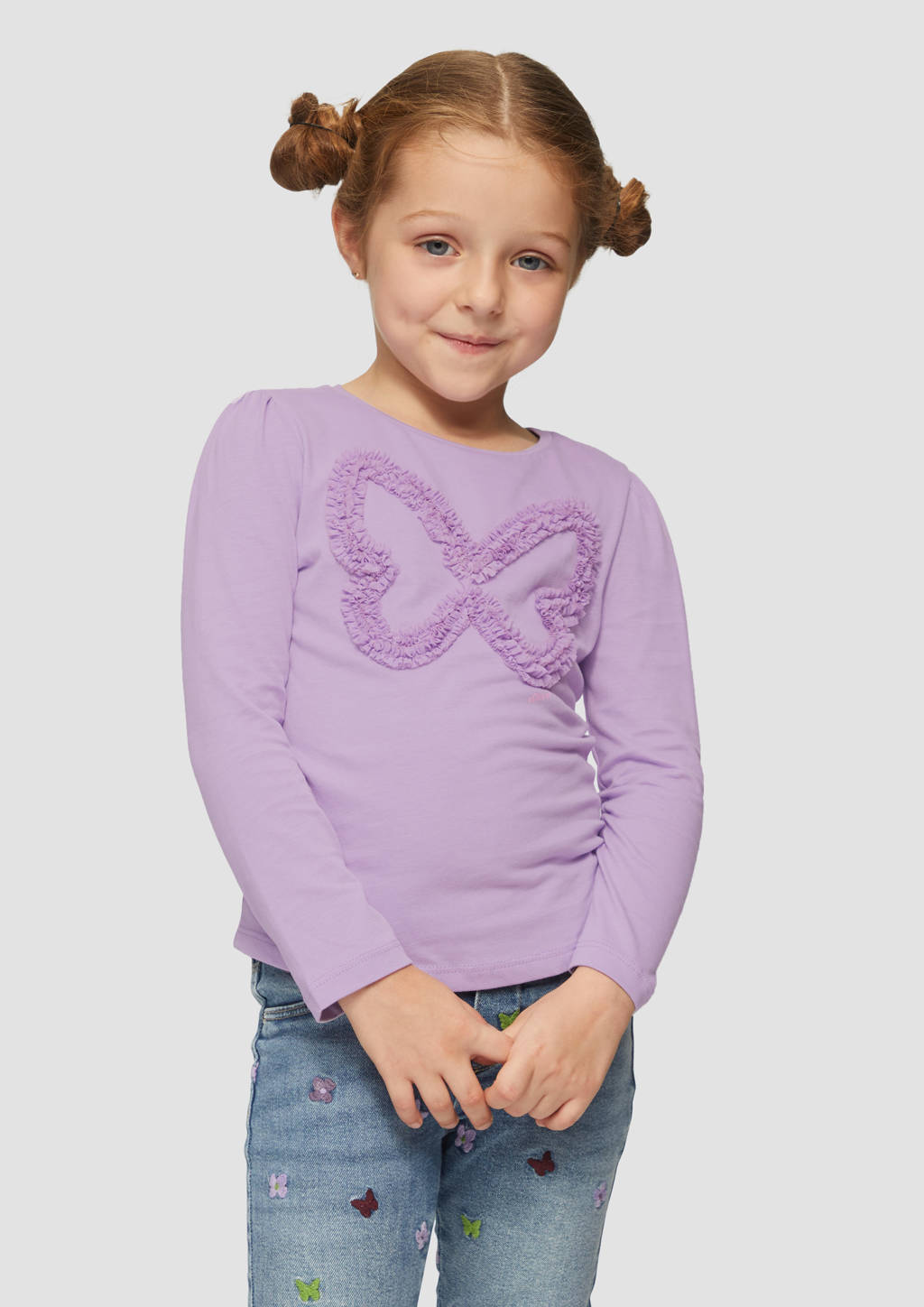 s.Oliver longsleeve met printopdruk lila