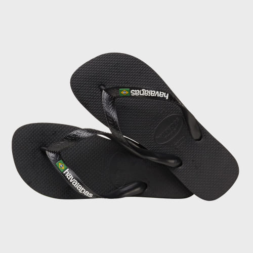 Tongs Brasil Logo Noir