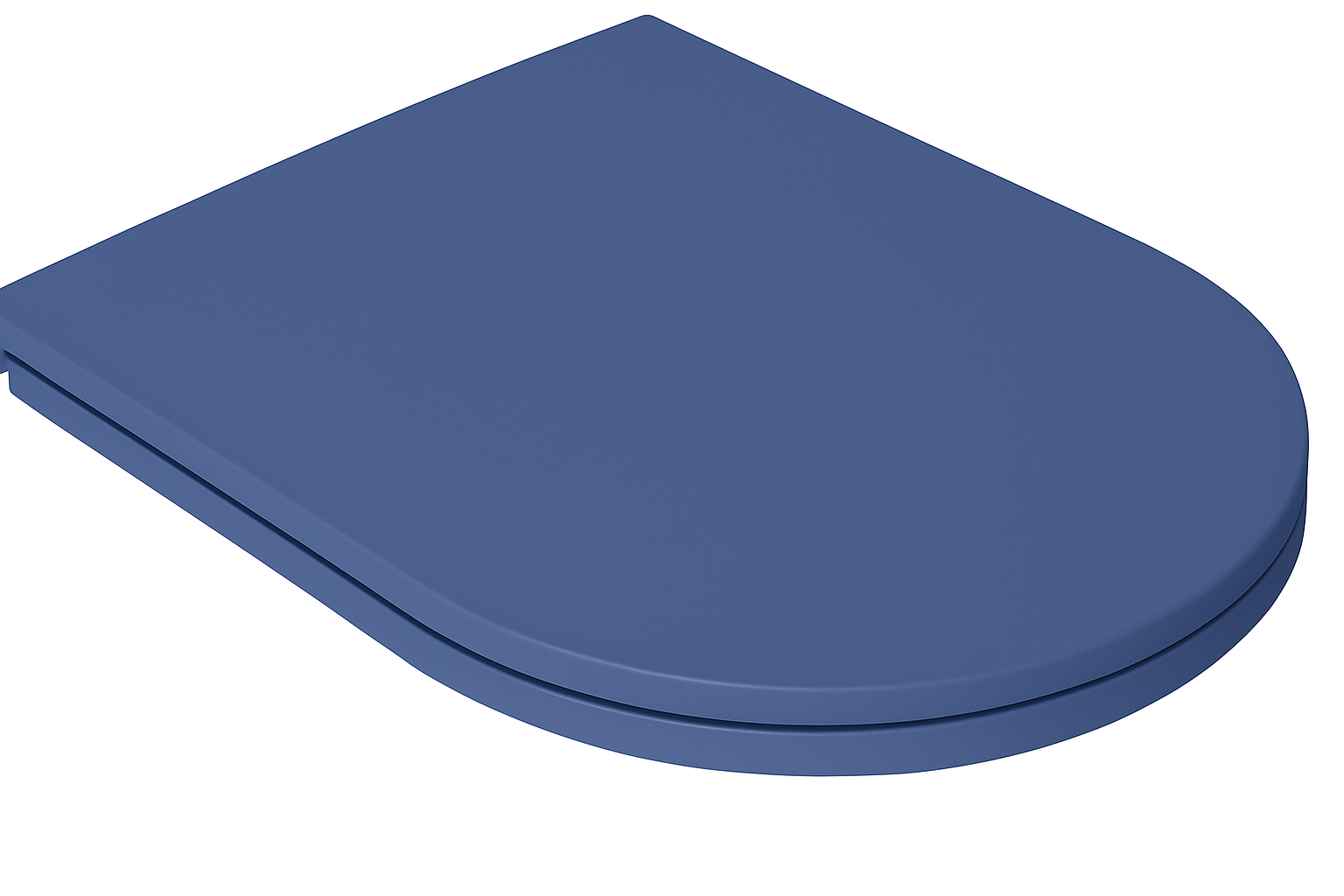 Isvea Infinity toiletzitting softclose blauw voor staand toilet