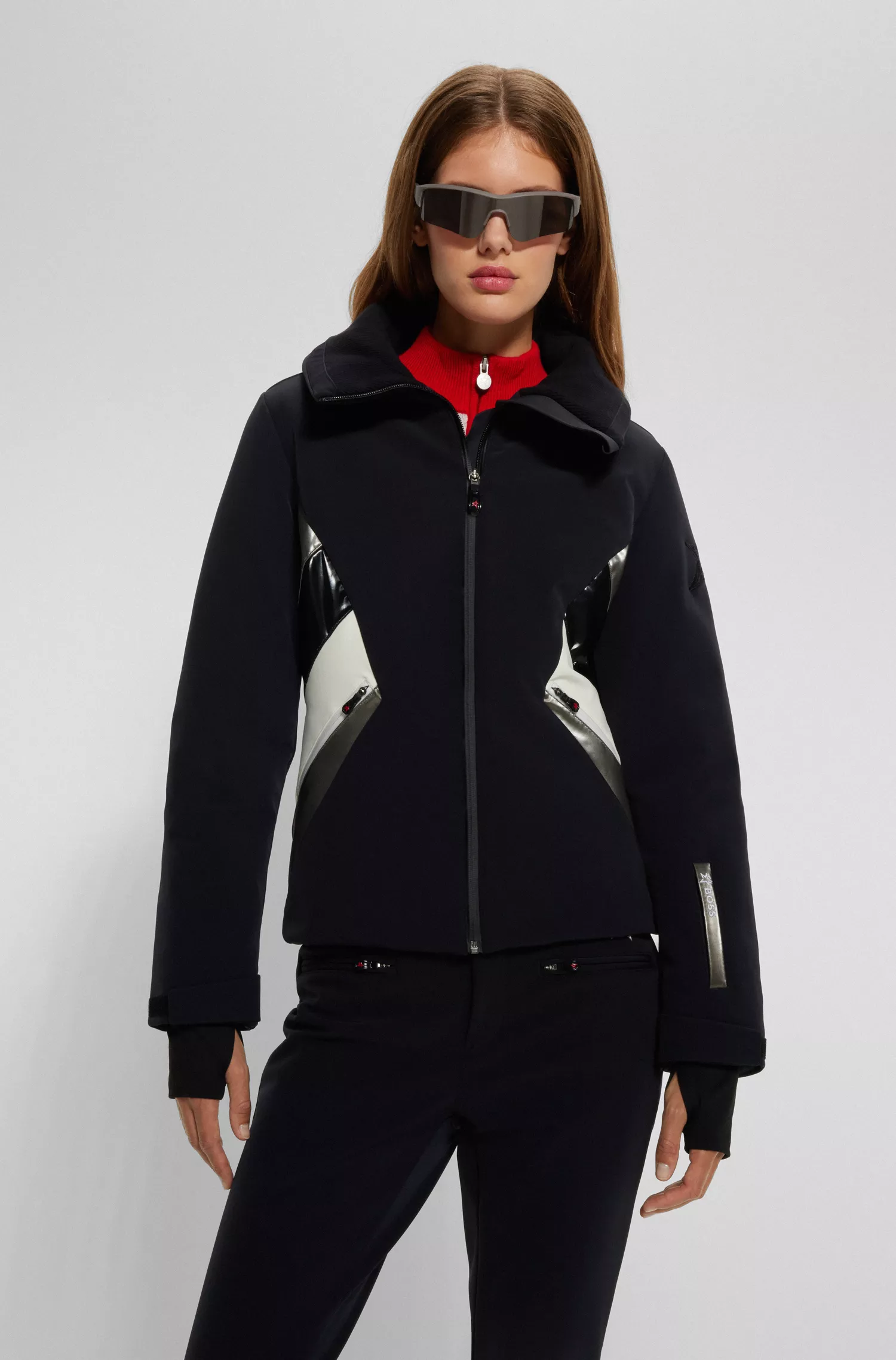 Jaqueta de esqui BOSS Black-BOSS x Perfect Moment com enchimento de plumas