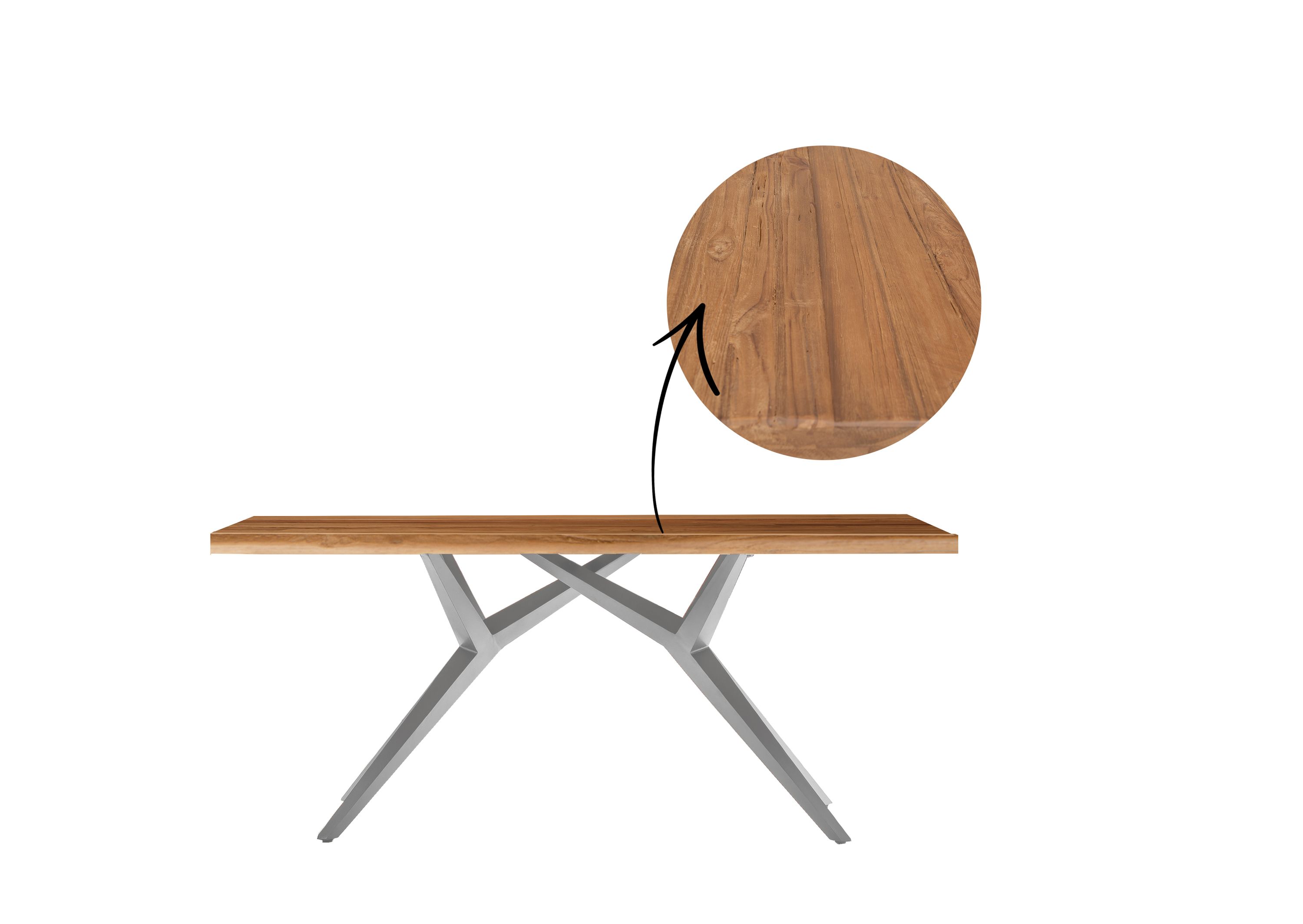Tischplatte 200x100 Teak Esstisch Schreibtisch DIY Tisch Zubehör Küchentisch