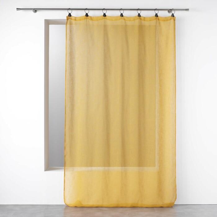 PANNEAU ANNEAUX 140X240CM TISSE LINKA JAUNE