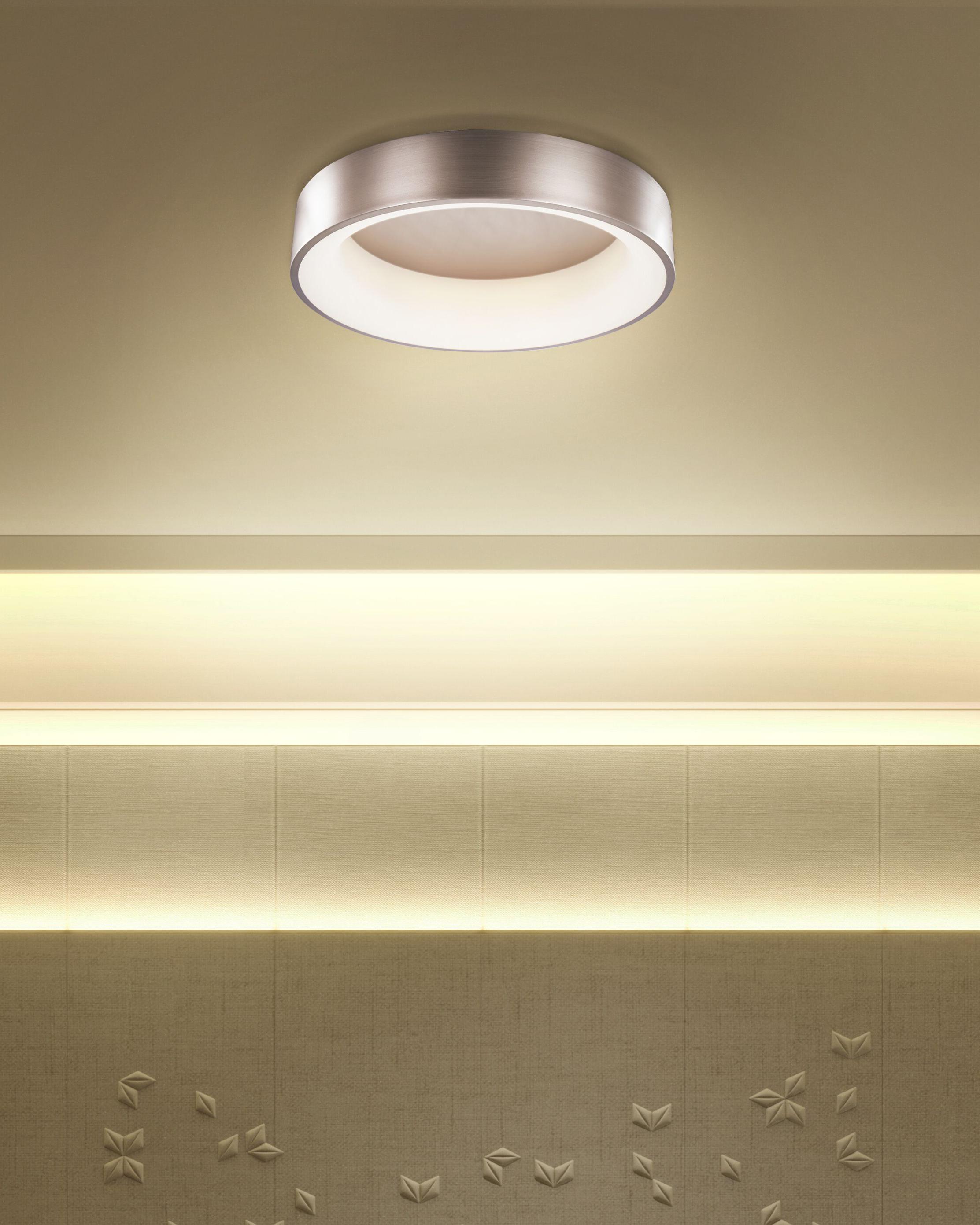 LED plafondlamp DAWEI Metaal Lichtbruin