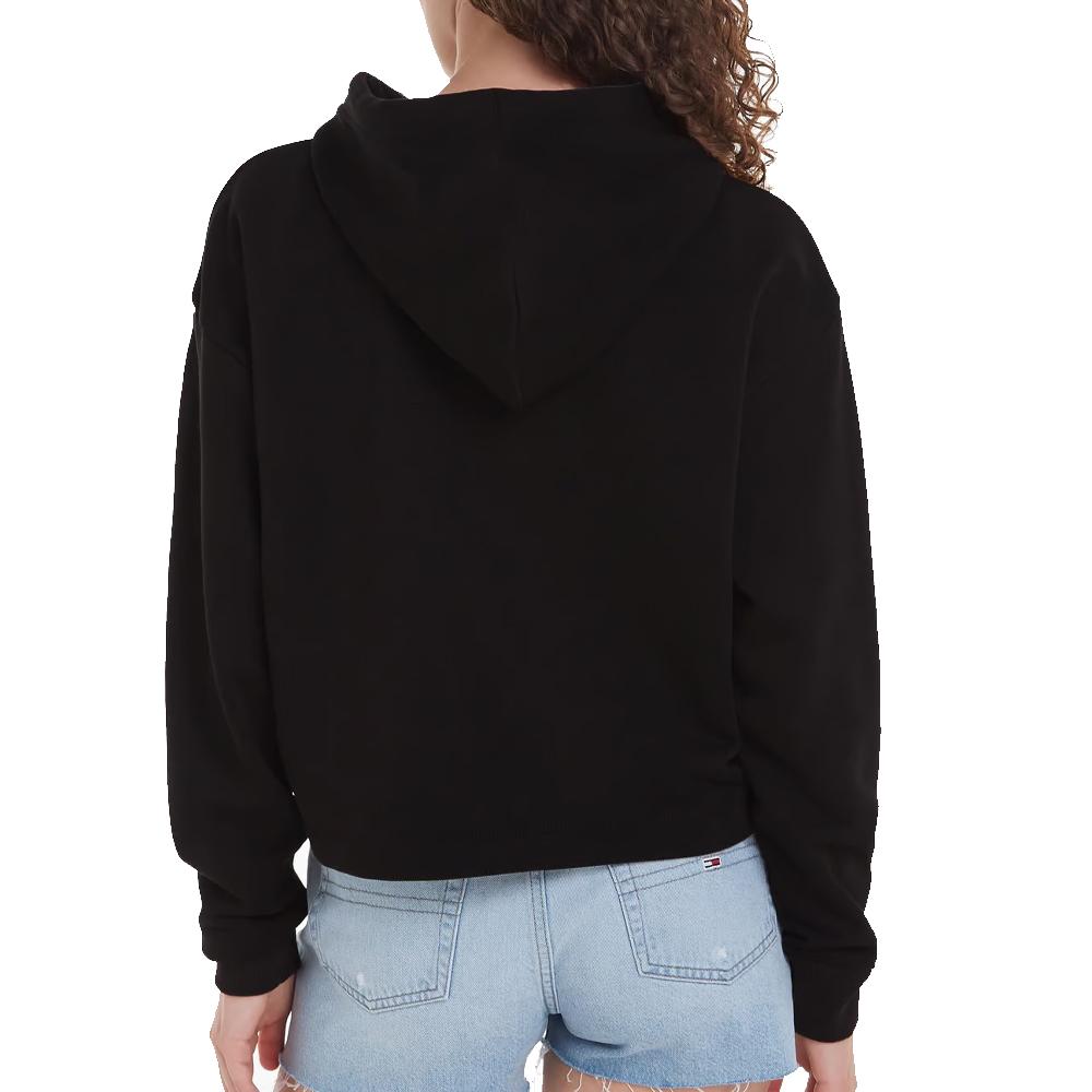 Tommy Hilfiger Sweat à Capuche Noir Femme Tommy Hilfiger Essential