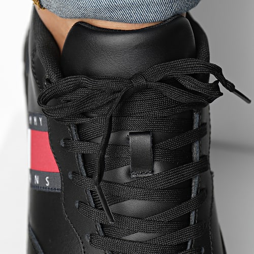 Baskets Leather Runner 0898 Triple Black