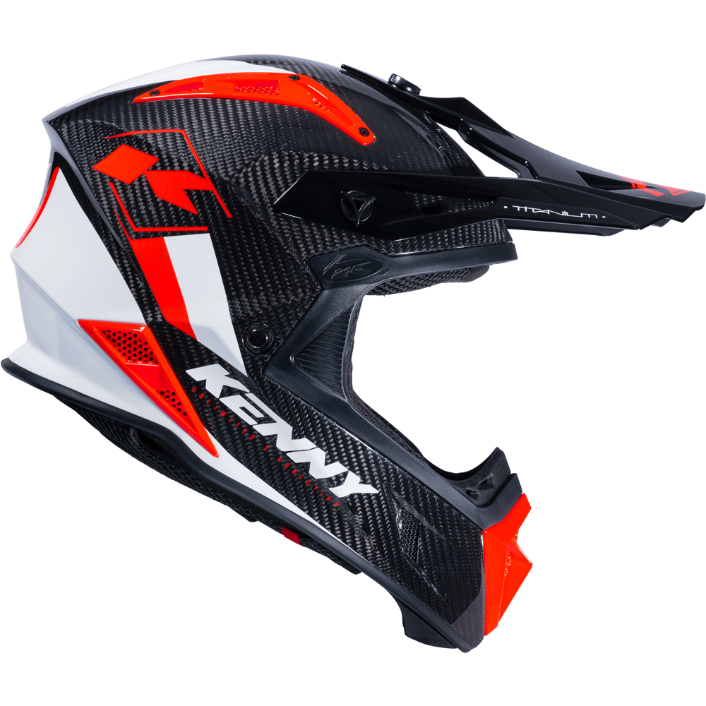 Kenny - Casque Titanium Carbone Graphic - MIPS Noir / Rouge / Blanc