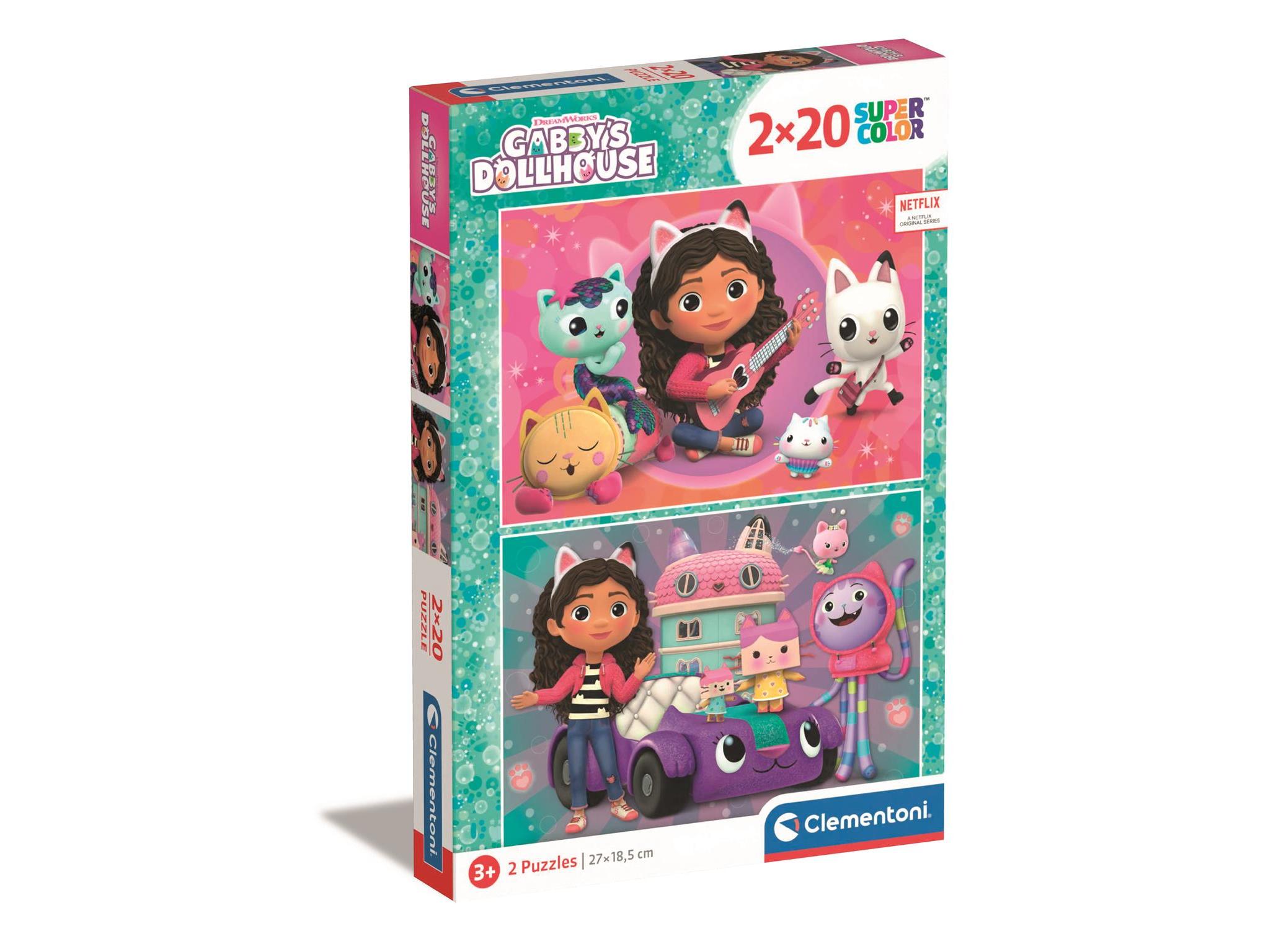PUZZLE CLEMENTONI GABBY'S DOLLHOUSE 2X20 PEÇAS