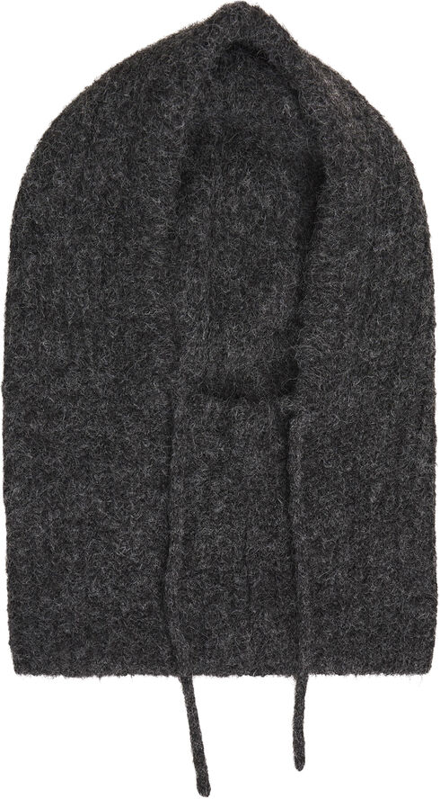 Object OBJMILU KNIT BALACLAVA REP Dark grey melange