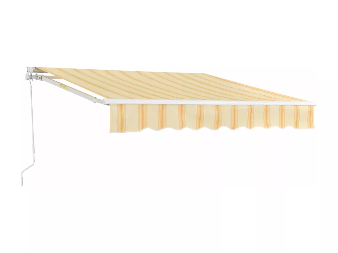 Store banne avec manivelle blanche 300 x 300 x 250 cm 03_0008306