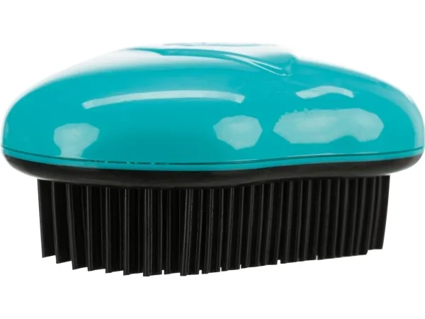 Trixie Upholstery and textile brush, TPR, 7 × 10 cm, sort/turkis
