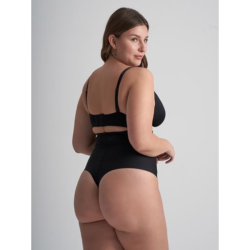 Bye Bra Sculpting High Waist Thong, Black, M