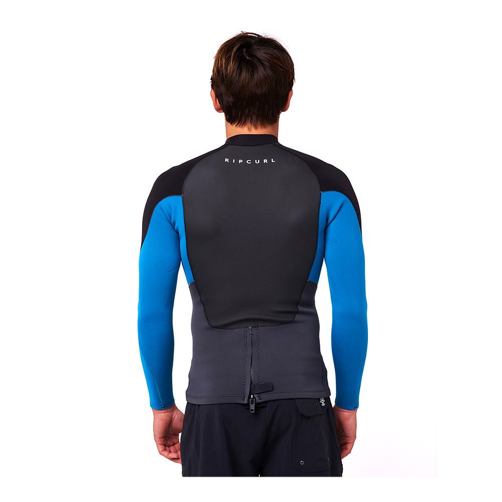 Rip Curl OMEGA BZ - Top néoprène 1.5mm Homme blue