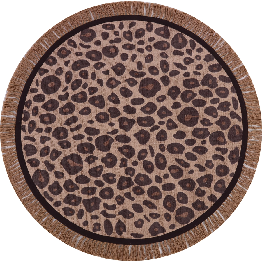Tapis Petit Kinderteppich Leopard pink Ø 120 cm