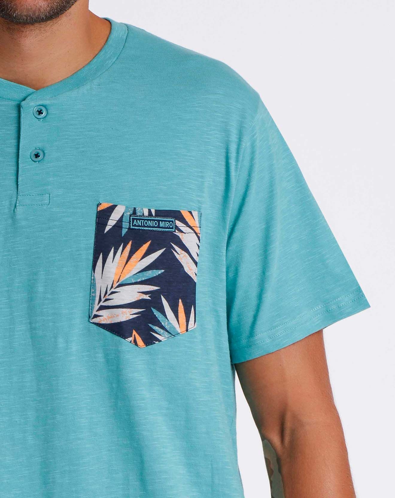 Antonio Miro Pyjama T-Shirt & Short Bastian bleu