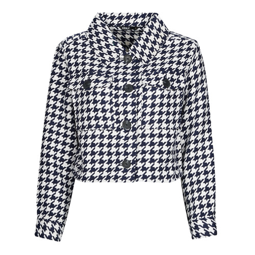 Only - ONLKIMMIE SHORT JACKET CC OTW - Marine / Blanc
