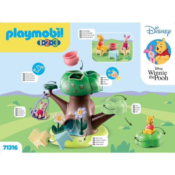 Winnie l'ourson et Porcinet avec cabane PLAYMOBIL 1.2.3 71316