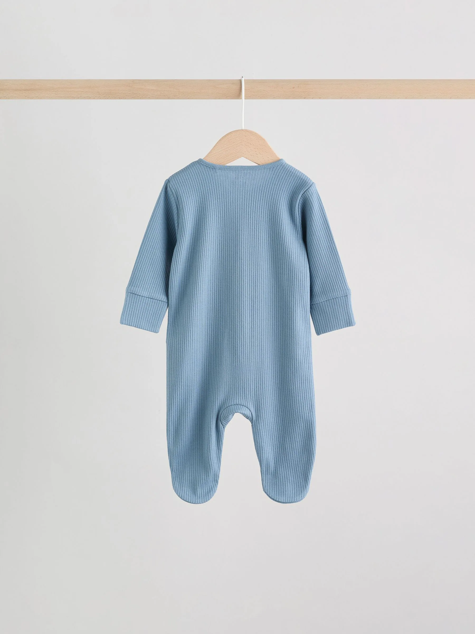 Blauw - Babypyjama's met tweewegrits (0-2jr)