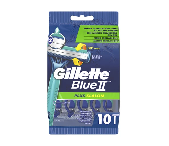 Gillette Blue II Slalom Einwegrasierer 10 Stück