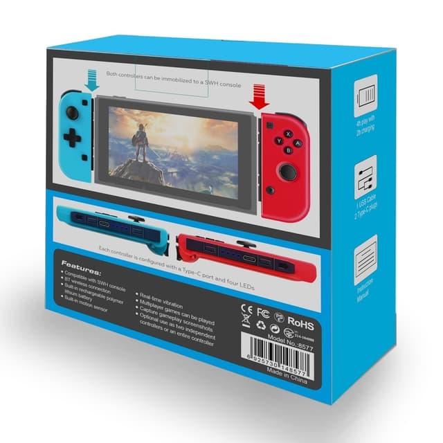 Kompatibel med Nintendo Switch Joypad trådløs Bluetooth-controller til venstre og højre gamepad