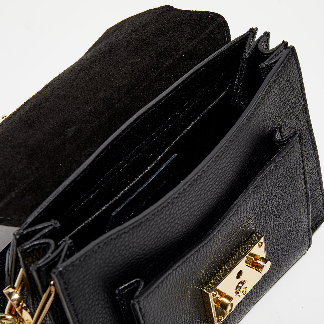 Christian Laurier Sac bandoulière en Cuir Adriana noir - 21.5x16x10 cm