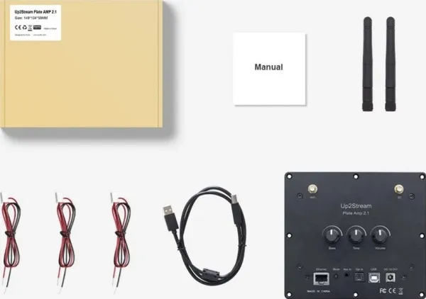 Arylic Arylic Up2Stream Plate Amp 2.1 - Multiroom Wireless 2.1 Plate Amp