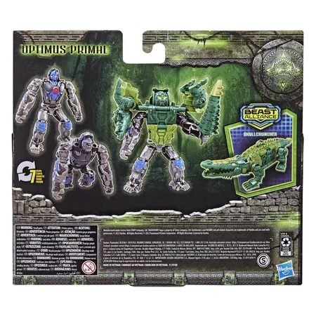Hasbro Transformers: Aufstieg der Bestien, Beast Combiner 2er-Pack Optimus Primal & Skullcruncher