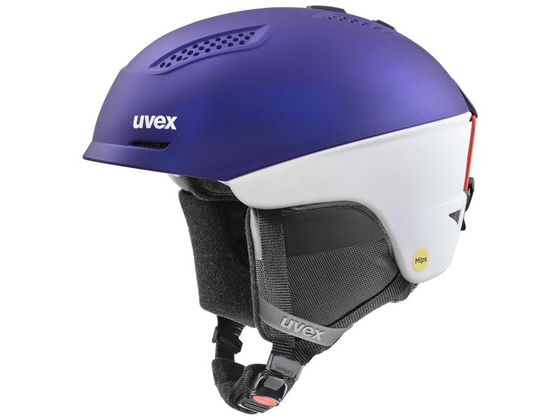 uvex Helm Ultra MIPS Allmountain Purple Bash-White, S Unisex Skihelm