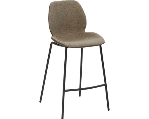 Barkruk Mayer zitmeubel mySOLO 1176 49 x 49 x 96 cm staal zwart/zwart + modder 1176-V3-528