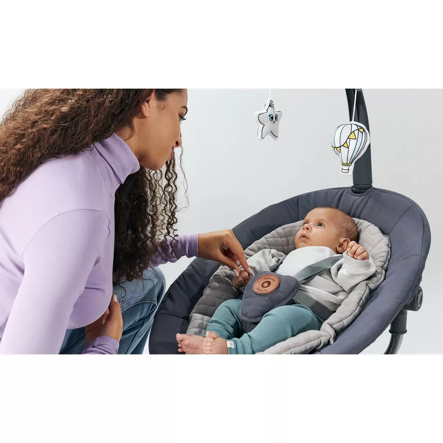 lionelo Babywippe Rina Concrete Grey