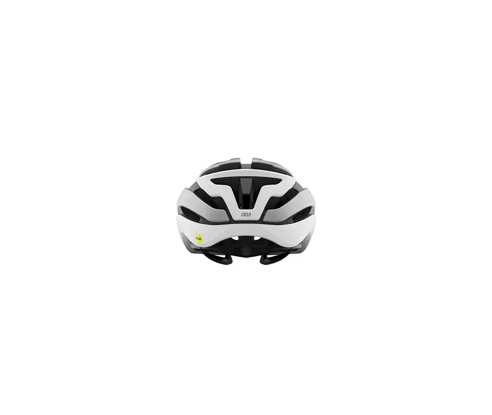 Giro Cielo MIPS Race Fietshelm Mat Wit/Zilver